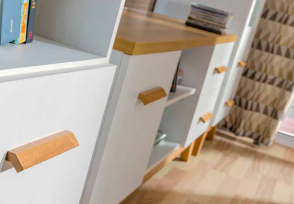 Woonkamer meubel set vitrine tv meubel wandplank tv tafel 5-delig