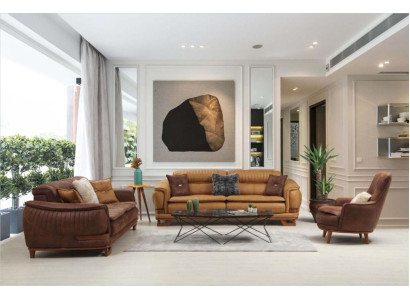 Sofagroepbankstelbankstel Volledige bankstel 3+3+1 zits fauteuil