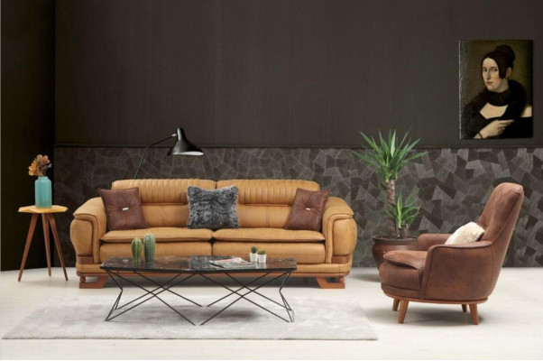 Sofagroepbankstelbankstel Volledige bankstel 3+3+1 zits fauteuil