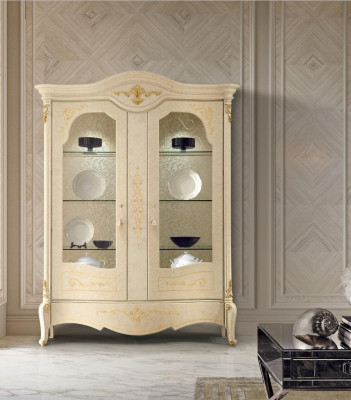 Vitrine Italiaanse luxe meubels Vitrinekast Glazen ontwerpkast