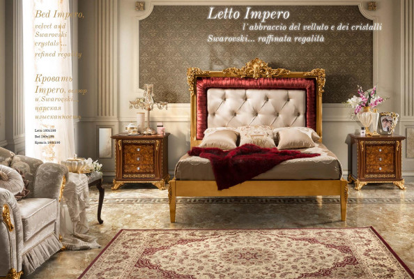 Tweepersoonsbed Luxe bedden Houten bedframes Bedframe Bruin Design Klassiek
