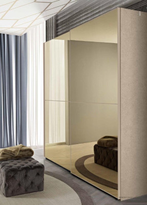 Kast Garderobe Kabinet Zweefdeurdesign Hout Italiaans meubilair Nieuw