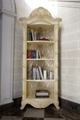 Kasten Ontwerp Barok Stijl Vitrinekast Bar Kast Massief Boekenkast Hout