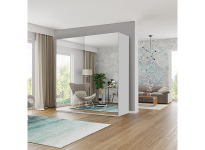 Kledingkast Spiegel Kasten Hout Slaapkamer Zweefdeurkast Kast