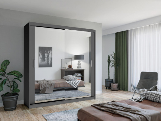 Kledingkast kast kast wandkast 2 deuren hout Nieuw Slaapkamer meubels.