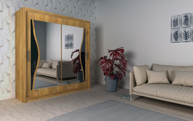 Ontwerp slaapkamer kasten houten meubelen Nieuwe meubels Kledingkast Kast hout