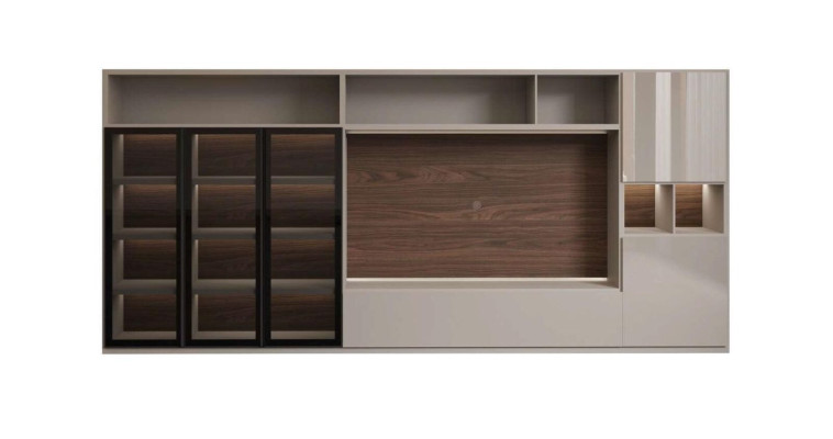 Wandmeubel Moderne witte woonkamermeubelen Luxe houten meubels Inrichting