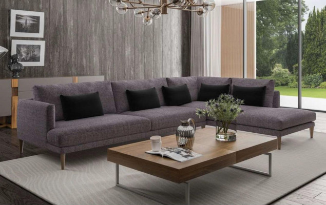 Wooneilandbank Bank Hoekbanken L-vorm Stoffen meubels Modern interieur