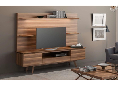 Walnoot natuurlijke luxe rekken Moderne woonkamermeubels Wandplanken Nieuw