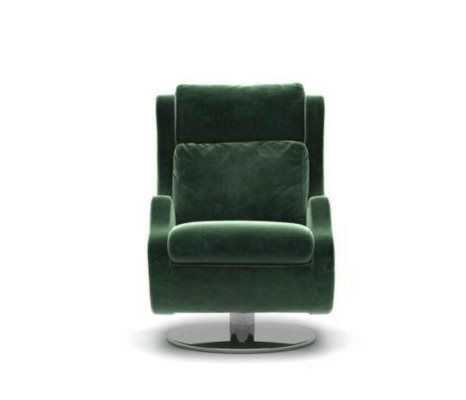 Groene fauteuil Woonkamer meubels Eenpersoons Stijlvolle cocktailsessel Modern