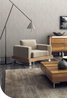 Beige Witte Fauteuil Zitmeubel Woonkamermeubilair Leunstoel Oorfauteuil