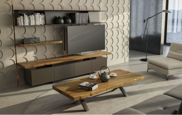 Houten salontafel Moderne woonkamermeubels Luxe bijzettafel Tv-meubel