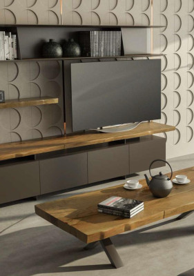 Houten salontafel Moderne woonkamermeubels Luxe bijzettafel Tv-meubel