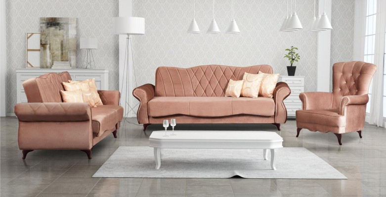 Sofaset 3+1 zits Textiel Relax Set Ontwerp Banken Gestoffeerd Arkos Meble