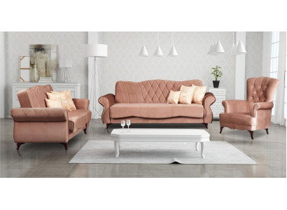 Sofaset 3+1 zits Textiel Relax Set Ontwerp Banken Gestoffeerd Arkos Meble