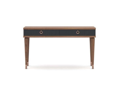 Moderne consoletafel met laden luxe walnoot naturel - antraciet.