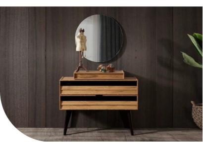 Ontwerper luxe massief houten lade bruine opbergcommode Modern Nieuw