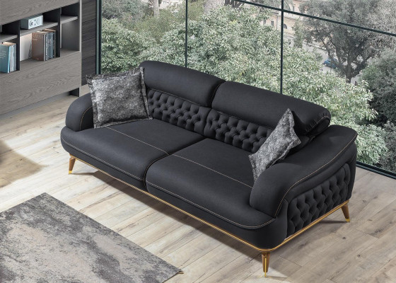 Sofa set 3-zits bankstel bank banken fauteuil luxe Chesterfield