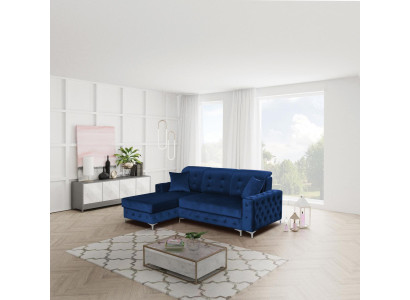 Chesterfield slaapbank bank gestoffeerde meubels hoekbank L-vorm bank modern