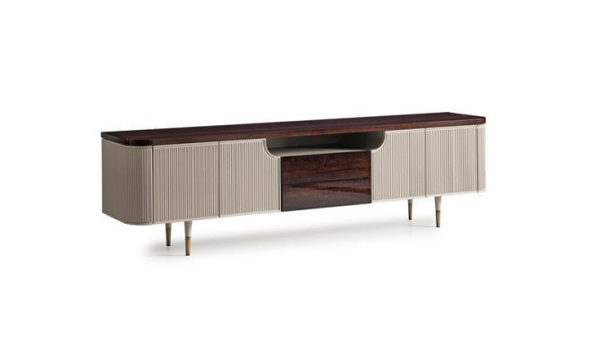 Woonkamergroep driezits fauteuil stoffen bankstel 6-delig beige salontafels