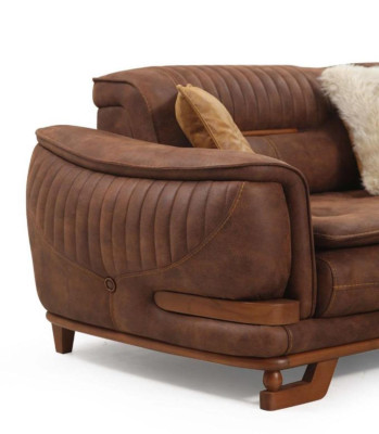 Luxe driezitsbank driezitsbank 3-zitsbank design woonkamer kunstleer