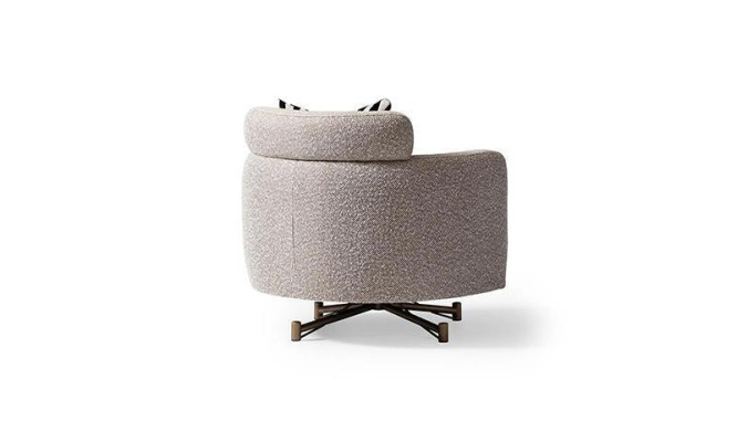 Bankstel Vierzits Fauteuil Stoffen Bank Grijze Beklede Bank Set 3-delig