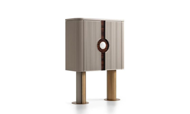 Fauteuil Groep Woonkamer Barkast Modern Oorfauteuil Beige Kast