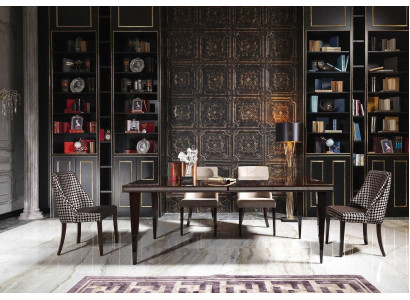 Eethoek Eetkamer Eetgroep Luxe Eettafel Stoelen Zwart Hout 7-delig