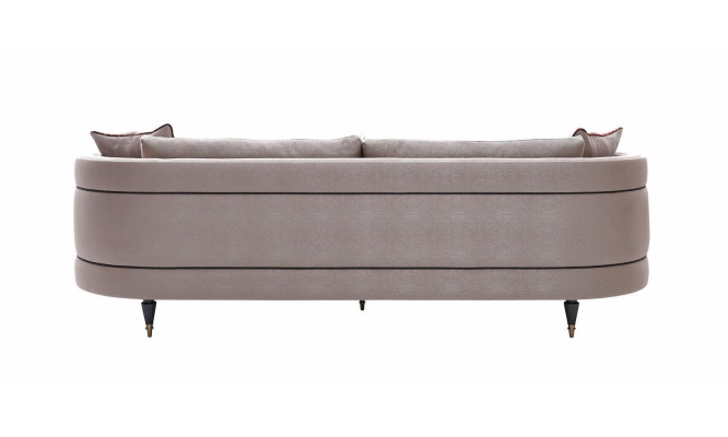 Stoffen bankstel Viersitzer Bankstel 4-zitter Grijze gestoffeerde bank Modern Design