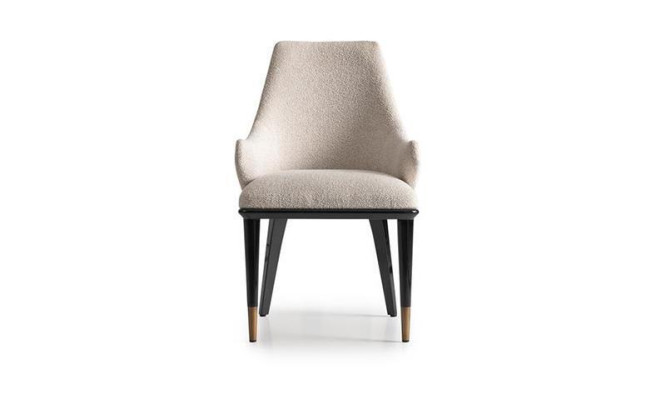 Groep eetkamerstoelen keukenstoelen set 2-delig stoelen fauteuils beige