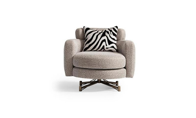 Fauteuil Oorfauteuil Cocktailsalons Clubsfauteuil Grijs Stof Bekleding Zitter