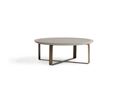 Salontafel Moderne bijzettafel Koffietafel Banktafel Beige Metaal
