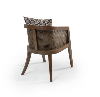 Eetkamer houten stoel design armstoel moderne meubels inrichting stoelen