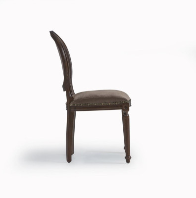 Designer luxe klassieke eetkamerstoel stoelen zitting gestoffeerde zitting hout