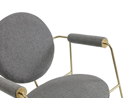 Eetkamerstoel Designerstoel met armleuningen Modern meubilair Gestoffeerde stoel