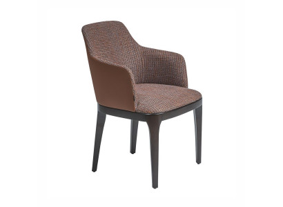 Ontwerp loungestoel met armleuningen eetkamer gestoffeerde stoelen Nieuw