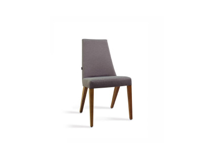 Grijze stoel luxe inrichting moderne eetkamer houten stoel ontwerp nieuw