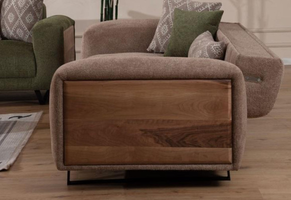 Stijlvolle woonkamer zitmeubelen Designer bankstel vierzits fauteuil