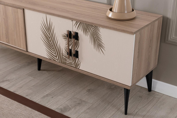 Moderne woonkamerset TV-kast Luxe salontafel Houten meubels