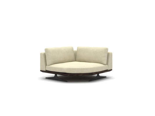 Luxe hoekbank in L-vorm, design-beklede meubelset woonkamer salontafel