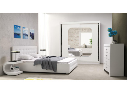 Bed Kussens Ontwerp Luxe Tweepersoonsbedden Wit 160x200cm Slaapkamer Lederen Hotel