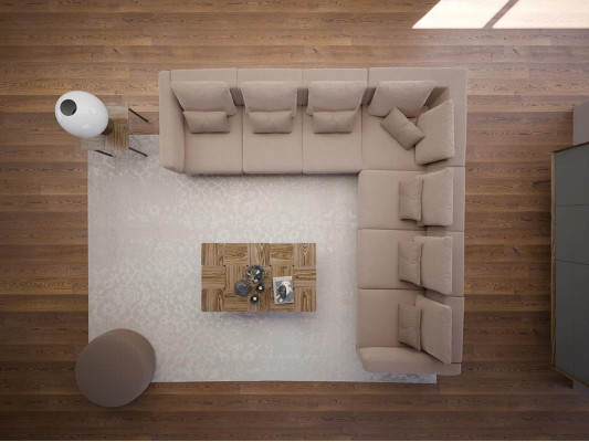 Woonkamer set 3-delig inrichting Hout Salontafel Designer Bijzettafel