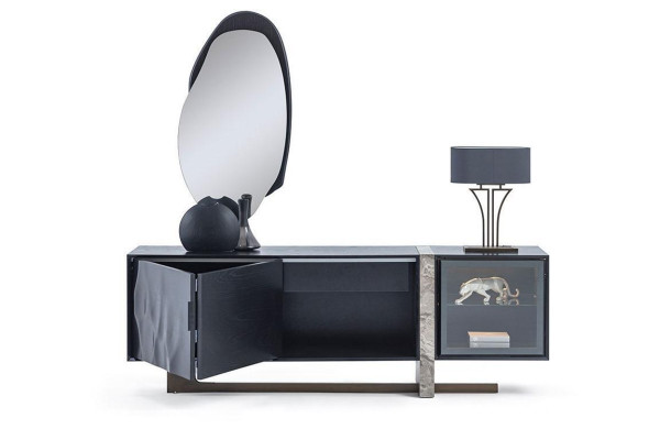 Sideboard Buffet Spiegel Eetkamer Woonkamer Modern Design 2-delig set