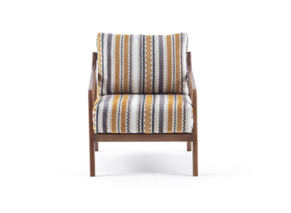 Woonkamer Lounge Designer Modern 1-zits Bank Stoffen Bank met Kussens