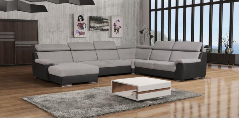 Hoekbank U-vorm Beklede Banken Relax Bank Textiel Zitmeubelen Woonkamer Luxe