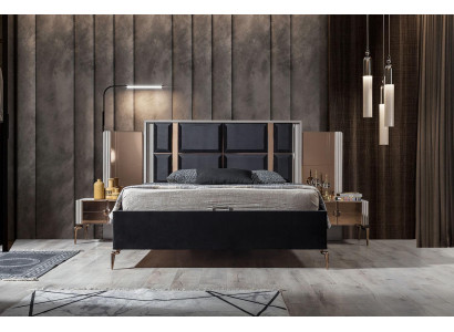 Perfecte set modern bed en 2 nachtkastjes luxe nieuw in slaapkamer