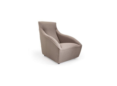 Stijlvolle gezellige clubfauteuil met fluwelen bekleding voor stijlvolle woonkamers.