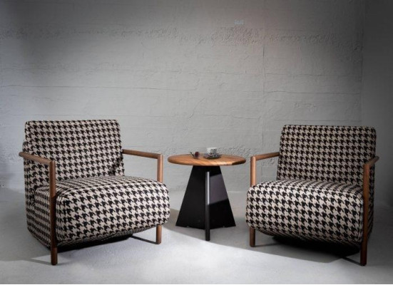 Stijlvolle cocktailfauteuil van linnenstof voor een charmante sfeer nieuw