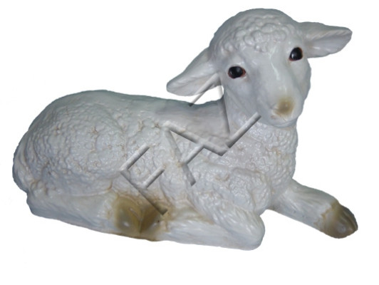 Ontwerp liggend schaap tuinbeeld standbeeld sculptuur figuren sculpturen decoratie nieuw
