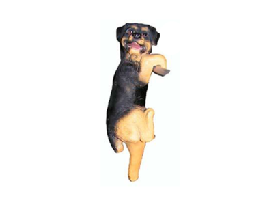 Hangende hond figuur standbeeld sculptuur tuindecoratie 28cm beeldjes standbeelden sculpturen